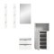 ProjektX Garderobenm�bel Set 4 Teile wei� Hochglanz.