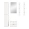 ProjektX Garderobenm�bel Set 4 Teile wei� Hochglanz.