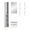 ProjektX Garderobenm�bel Set 4 Teile wei� Hochglanz.