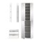 ProjektX Garderobenm�bel Set 4 Teile wei� Hochglanz.