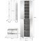 ProjektX Garderobenm�bel Set 4 Teile wei� Hochglanz.