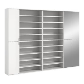 ProjektX garderob upps�ttning P13 vit h�gblanks, vit.