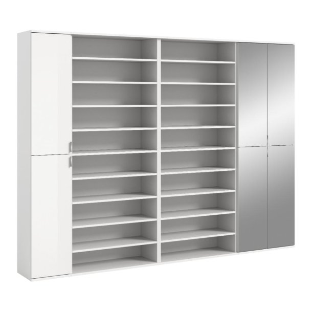 ProjektX ensemble d'armoires de rangement P13 blanc brillant, blanc.