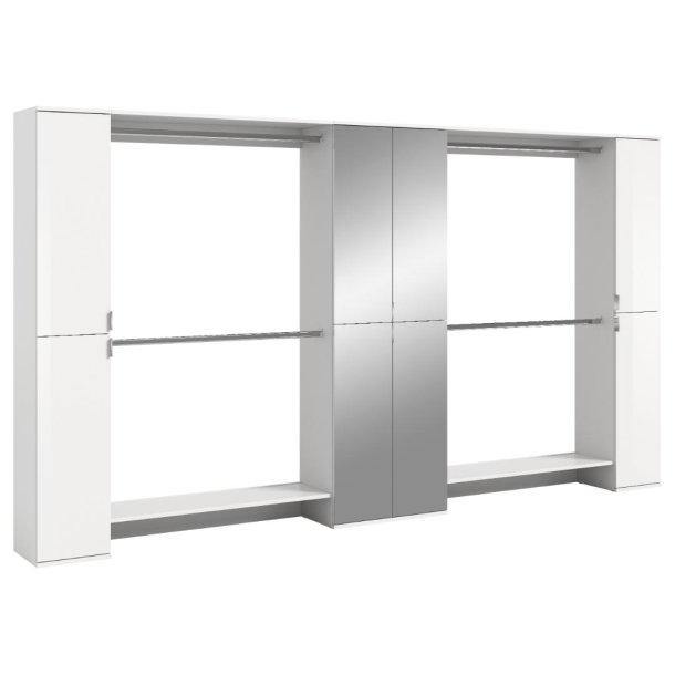 ProjektX garderob upps�ttning P16 vit h�gblanks, vit.