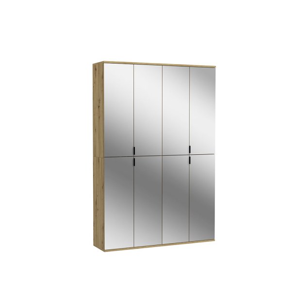 ProjektX Kleiderschrank 4+4-trig 8 Tren Spiegel.