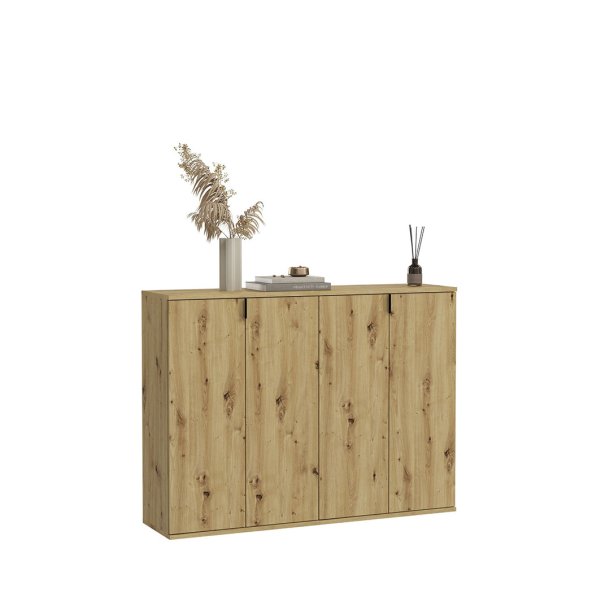 ProjektX Kommode 2+2-trig 4 Tren Eiche Dekor.