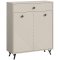 Notes skoskp 2 drrar matt beige.