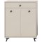 Notes skoskp 2 drrar matt beige.