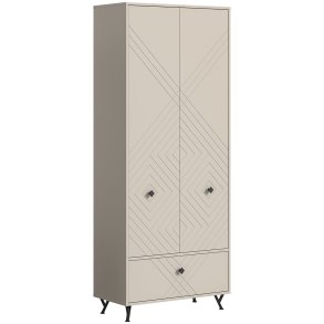 Notes Kleiderschrank 2 Tren 1 Klapptr matt beige.
