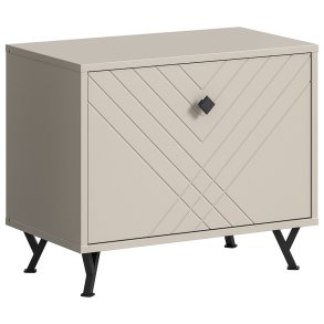 Notes Sitzbank 1 Klapptür matt beige.