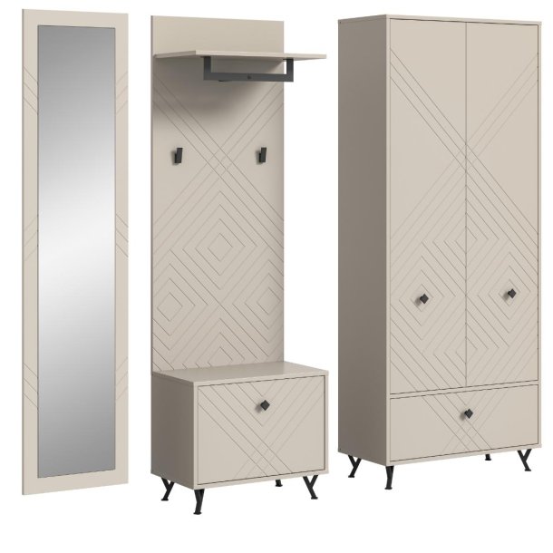 Notes zestaw mebli wejściowych beżowy mat.