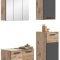Mason zestaw mebli łazienkowych M4 szary, dąb dekor.