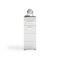 Linus Badschrank 1 Tr, 1 Schublade Hochglanz wei,wei.
