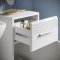 Linus Badschrank 1 Tr, 1 Schublade Hochglanz wei,wei.
