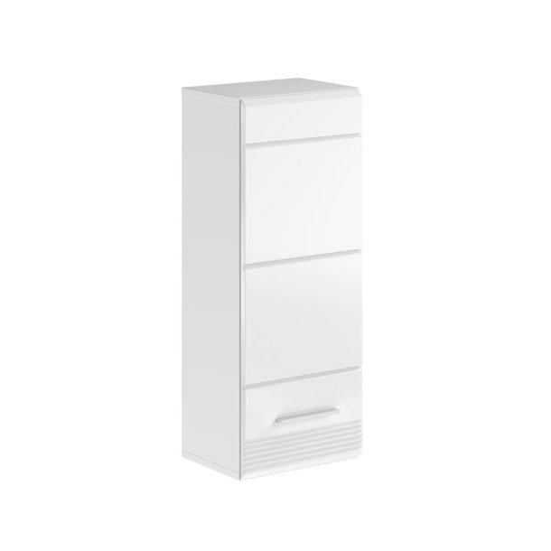 Linus Badschrank wandhngend 1 Tr Hochglanz wei,wei.