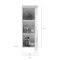 Linus Badschrank wandhngend 1 Tr Hochglanz wei,wei.