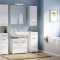 Linus Badschrank wandhngend 1 Tr Hochglanz wei,wei.