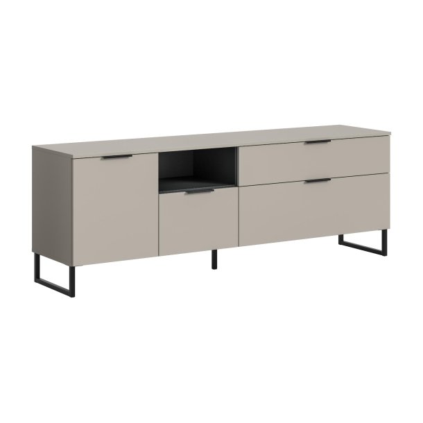 Noida TV Tisch 1 Tr, 1 Klappentr, 1 Regal, 1 Schublade Kaschmir Dekor.