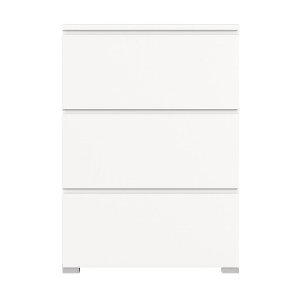 Shoelove skoskap 3 klaffd�rer 95x130cm hvit.