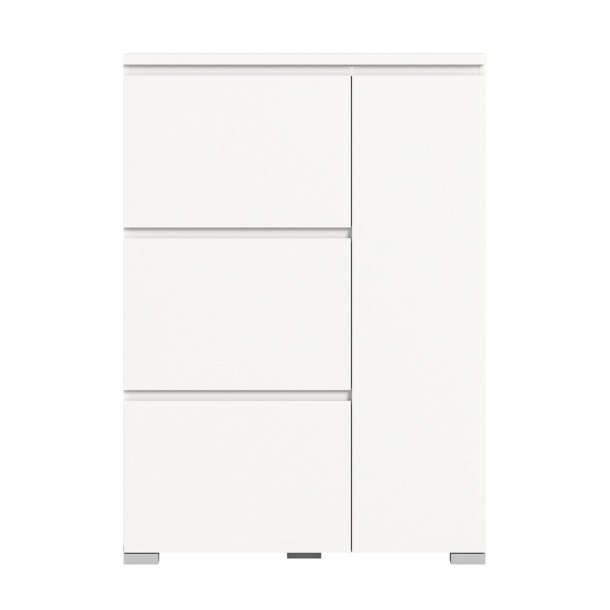 Shoelove szafka na buty 1 drzwi, 3 drzwi klapowe 95x130cm biały.