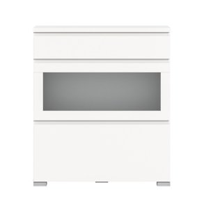 Shoelove szafka na buty 2 drzwi klapowe, 1 szuflada 95x109cm biały.