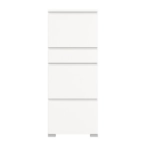 Shoelove Schuhschrank 3 Klaptüren, 1 Schublade 60x151cm weiß.