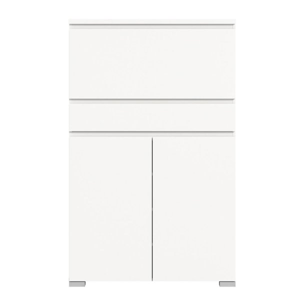 Shoelove szafka na buty 2 drzwi, 1 drzwi klapowe, 1 szuflada 95x151cm biały.