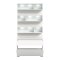 Shoelove Schuhschrank Regal 1 Klaptr, 1 Schublade, Ablagen mit Licht wei.