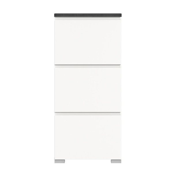 Shoelove szafka na buty 3 drzwi klapowe 60x130cm biały,szary.