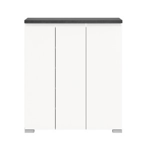 Shoelove szafka na buty 3 drzwi 95x109cm biały,szary.