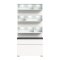 Shoelove Schuhschrank Regal 1 Klaptr, 1 Schublade, Ablagen mit Licht wei,grau.