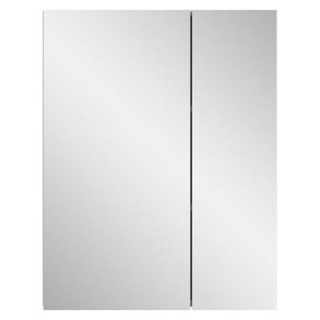 Vira spegelskp badrum 2 drrar hgglans vit,vit.