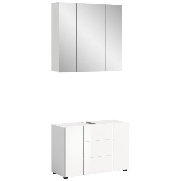 Vira Badmbelset V2 Wei hochglanz, wei.