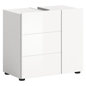 Vira Waschbeckenunterschrank 2 Tren Wei hochglanz, wei.