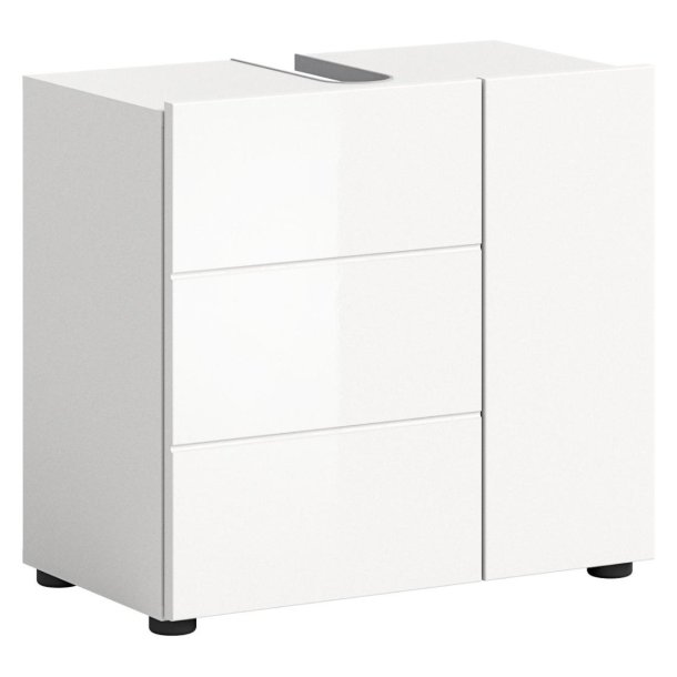 Vira Waschbeckenunterschrank 2 Tren Wei hochglanz, wei.