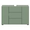 Vira Waschbeckenunterschrank 3 T�ren staubgr�n.