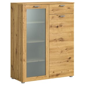 Xeno skjenk 1 skuffe 2 drer eik dekor.