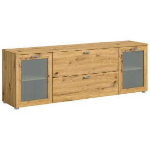 Xeno TV mbel 2 skuffer 2 lger eg dekor.