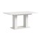 Motion Esstisch Doppelsulenfu 90x150/190cm inkl. 1 Einlegeplatte wei.