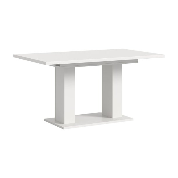 Motion Esstisch Doppelsulenfu 90x150/190cm inkl. 1 Einlegeplatte wei.