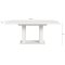 Motion Esstisch Doppelsulenfu 90x150/190cm inkl. 1 Einlegeplatte wei.