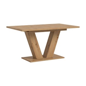 Motion Esstisch V-Fu 90x150/190cm inkl. 1 Einlegeplatte Eiche Dekor.