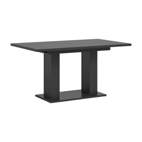 Motion Esstisch Doppelsulenfu 90x150/190cm inkl. 1 Einlegeplatte grau.