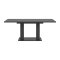 Motion Esstisch Doppelsulenfu 90x150/190cm inkl. 1 Einlegeplatte grau.