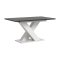 Motion Esstisch X-Fu 90x150/190cm inkl. 1 Einlegeplatte grau, wei.