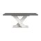 Motion Esstisch X-Fu 90x150/190cm inkl. 1 Einlegeplatte grau, wei.