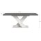 Motion Esstisch X-Fu 90x150/190cm inkl. 1 Einlegeplatte grau, wei.