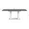 Motion Esstisch Doppelsulenfu 90x150/190cm inkl. 1 Einlegeplatte grau, wei.
