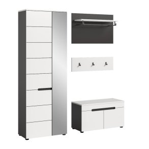 Canu Garderobenm�bel Set C28 wei�, grau.
