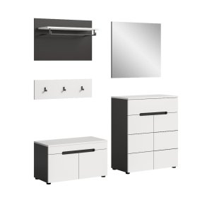 Canu Garderobenm�bel Set C35 wei�, grau.